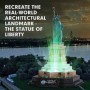 Marile Arhitecturi ale lumii Puzzle 3D Statuia Libertatii editie luminoasa 79 piese